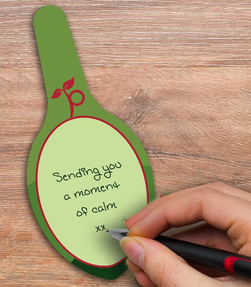 Writing a gift note to go with a Plantlike kit